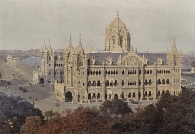 Bombay, Victoria Station door European Photographer
